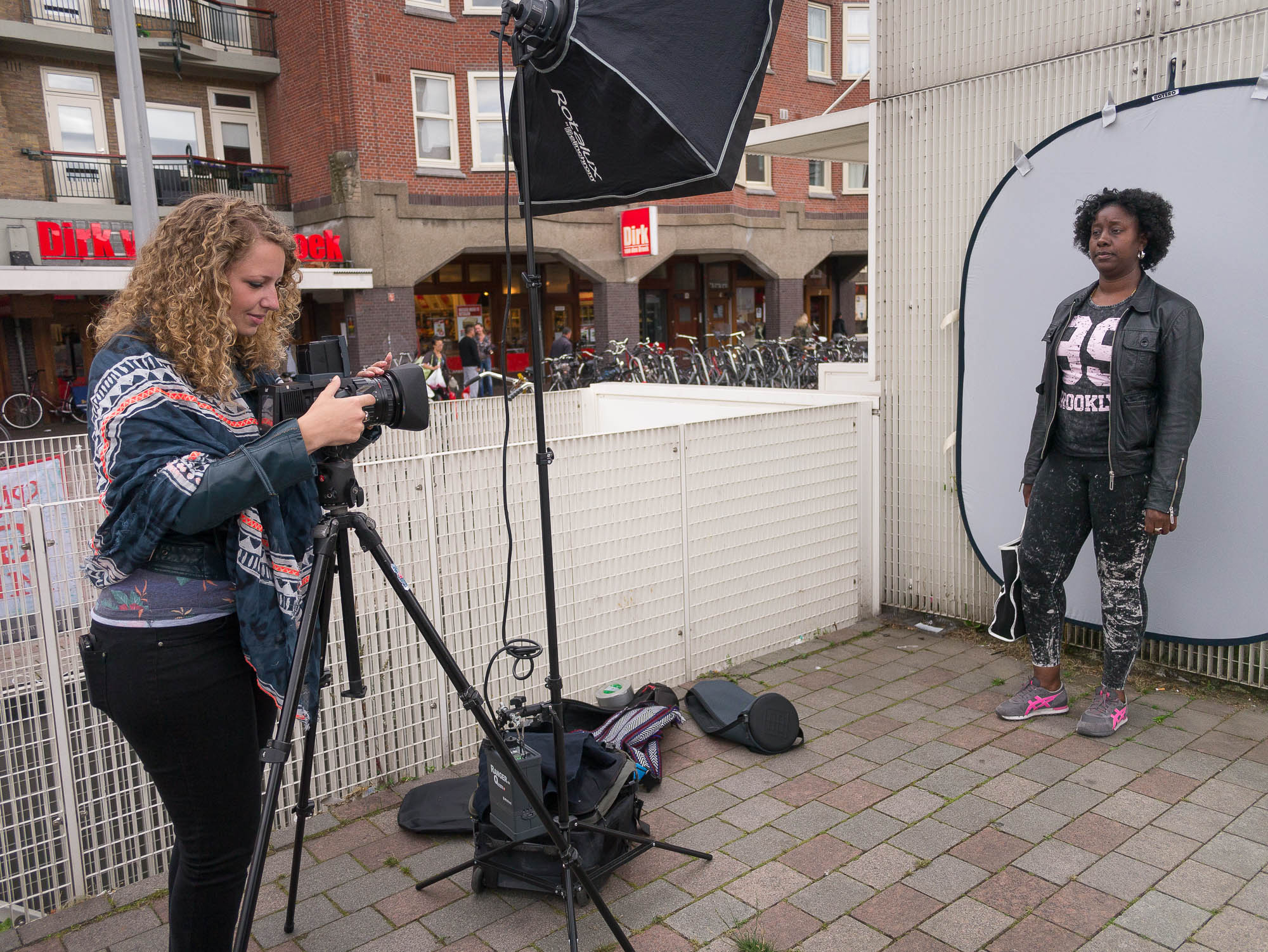 working on Living in Europe in Amsterdam